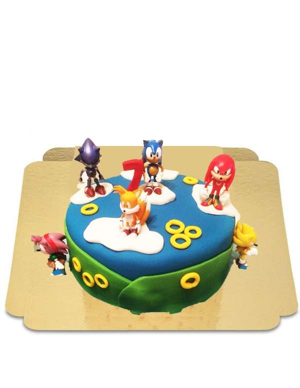 HappyTaart.nl Veganistische, biologische en glutenvrije Sonic the Hedgehog cake - 33
