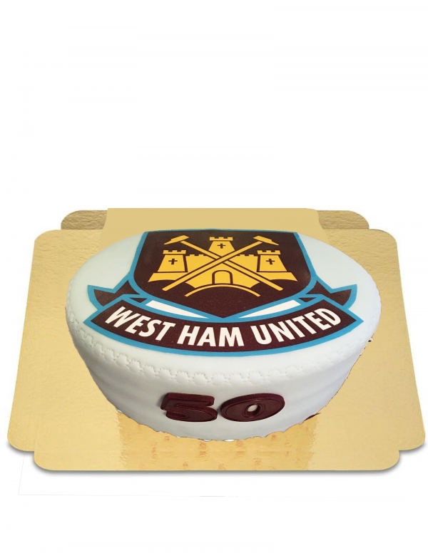 HappyTaart.nl Veganistische, biologische en glutenvrije West Ham United cake - 122