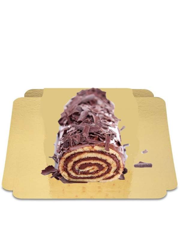HappyTaart.nl Vegan chocoladeroombroodje, suikervrij, biologisch en glutenvrij 25 cm - 58