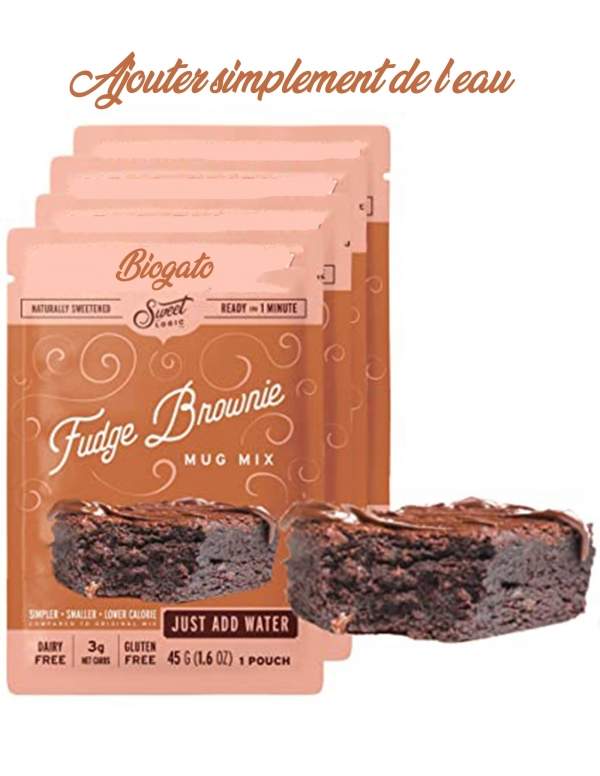 HappyTaart.nl Mix voor 5 suikervrije, vegan, biologische en glutenvrije brownies met een lage glycemische index Geschikt voor di