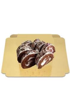 HappyTaart.nl Vegan cream roll, low GI suikervrij, bio, low GI en glutenvrij 25cm Geschikt voor diabetici en co - 1