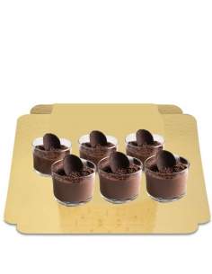 HappyTaart.nl 6 Chocolademousse dessert zonder suiker, vegan, biologisch met lage glycemische index geschikt voor diabetici en -
