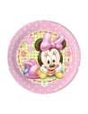 HappyTaart.nl Pack verjaardagsdecoratie 1 jaar meisje baby Minnie Disney - 2
