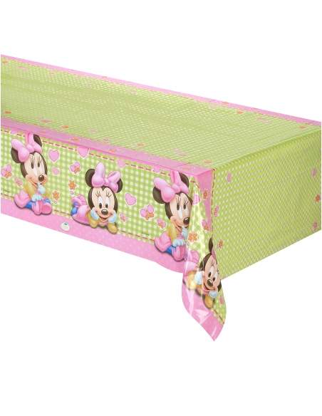 HappyTaart.nl Pack verjaardagsdecoratie 1 jaar meisje baby Minnie Disney - 6