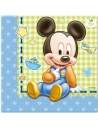 HappyTaart.nl Pack verjaardagsdecoratie 1 jaar oude babyjongen Mickey Disney - 3