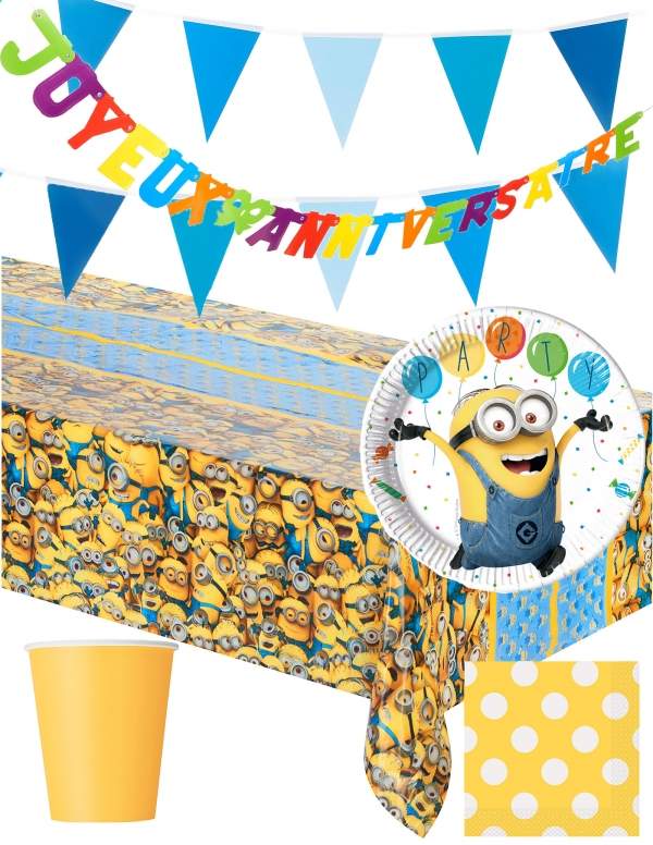 HappyTaart.nl Despicable Me Minions Verjaardagsdecoratiepakket - 1