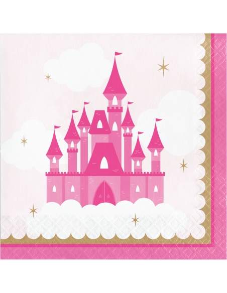 HappyTaart.nl Roze prinses meisje verjaardagsdecoratiepakket - 3