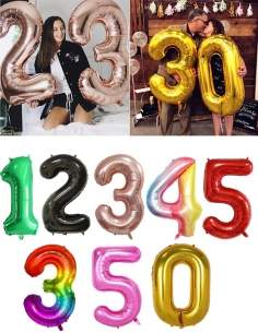 HappyTaart.nl Gigantische cijferballon - 1