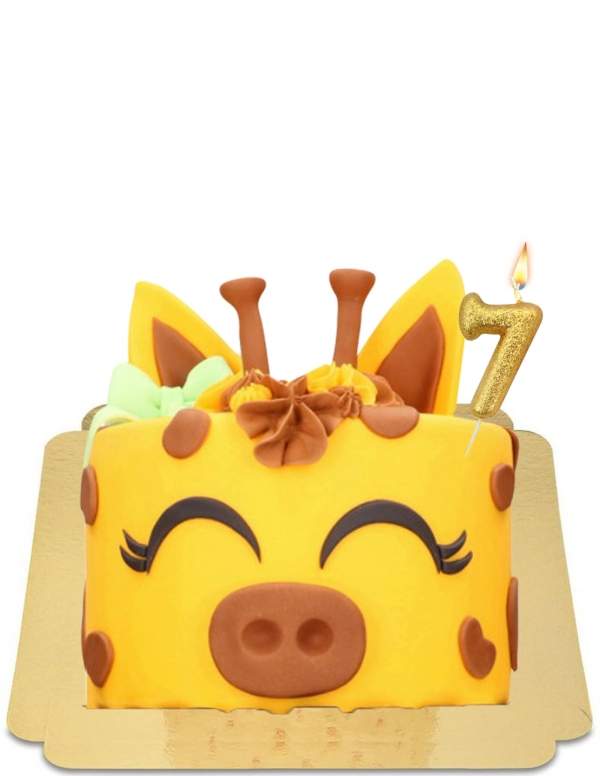  Vegan schattige giraffe cake, glutenvrij - 68