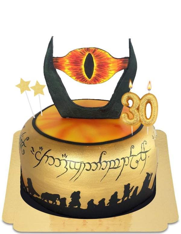  Vegan Lord of the Rings Sauron Cake, Glutenvrij - 82