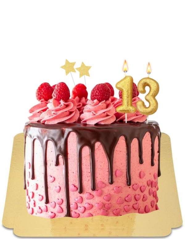 Pink heart drip cake, vegan meringues en frambozen, glutenvrij - 3
