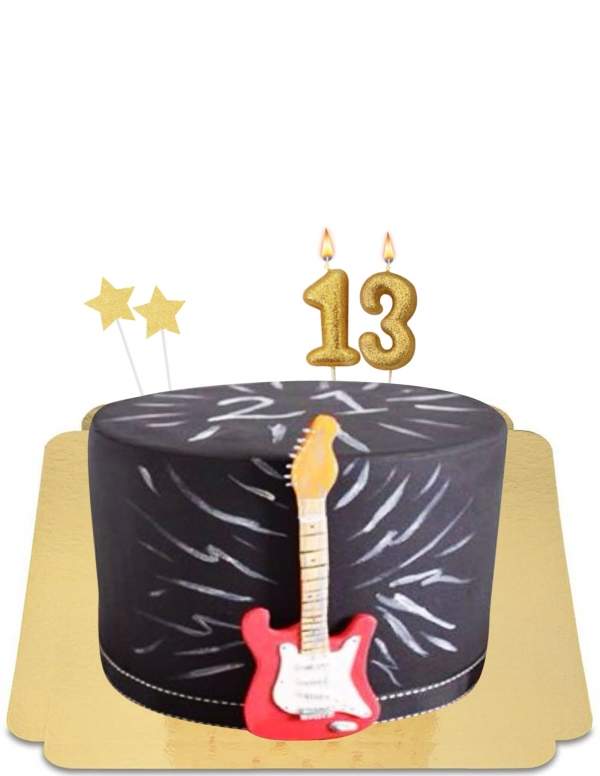  Vegan gitaar rock'n'roll cake, glutenvrij - 119