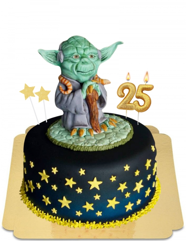  Veganistische Jedi Master Yoda-cake, glutenvrij - 9