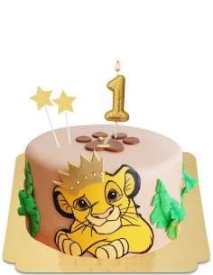Lion King Simba prinsentaart vegan, glutenvrij - 141