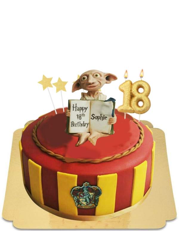  Taartboek Harry Potter beeld Dobby huiself vegan, glutenvrij - 52