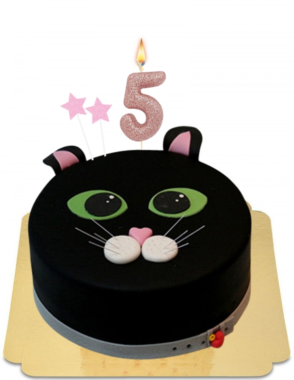  Vegan schattige zwarte kitten cake, glutenvrij - 69