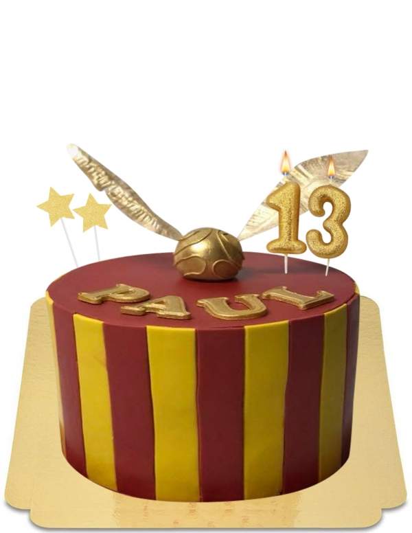  Vegan rode en gele Harry Potter cake, glutenvrij - 166