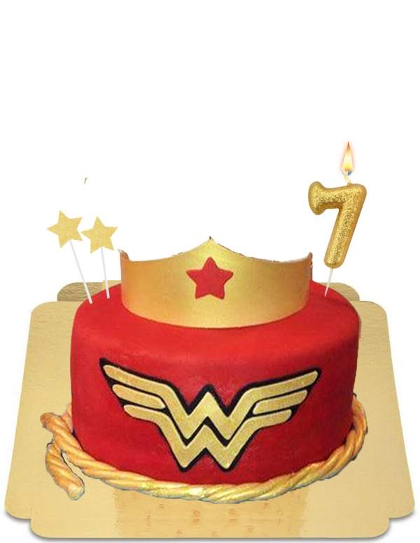  Veganistische Wonder Woman-tiaracake, glutenvrij - 74