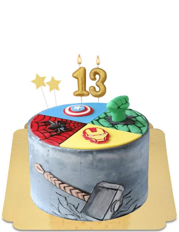  Vegan Avengers Thor cake, glutenvrij - 32