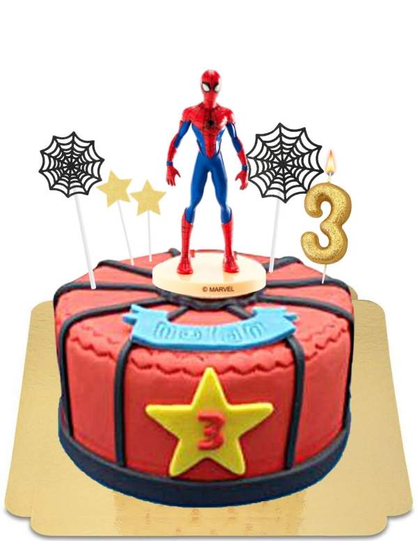  Vegan spinnenweb spiderman cake, glutenvrij - 127