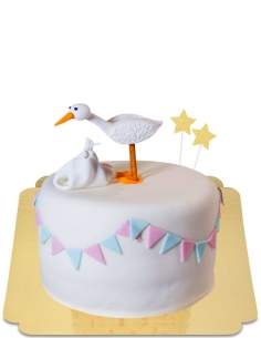 Veganistische baby Gender Reveal Ooievaarstaart, glutenvrij - 9