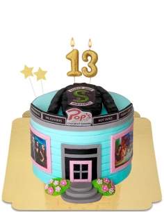 Riverdale cake bij Pop's with Serpents vegan leren jack, glutenvrij - 267