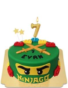 HappyTaart.nl NinjaGO en Lego cake in vegan marsepein, glutenvrij - 48
