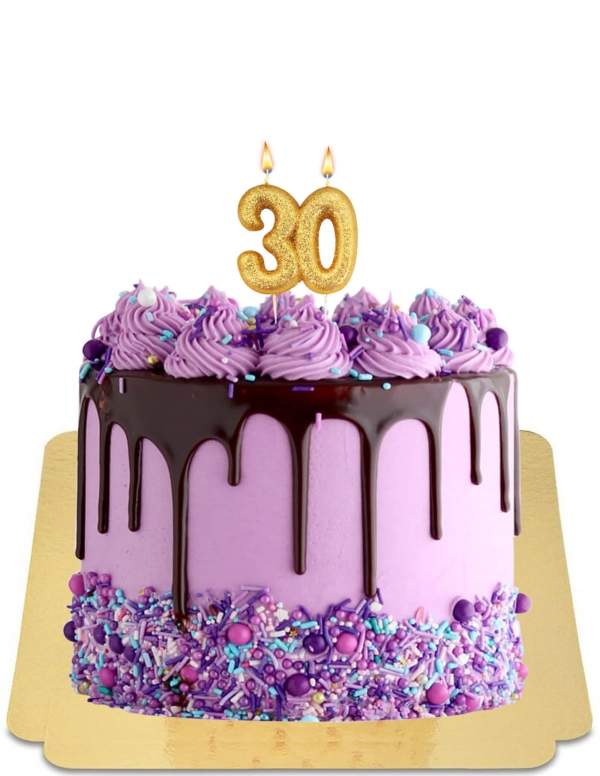  Pink drip cake met vegan chocoladesaus, glutenvrij - 13