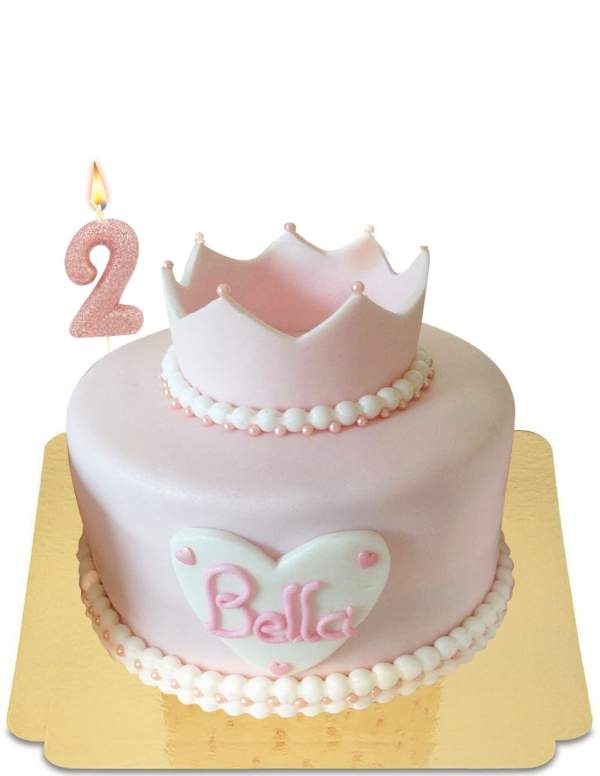  Vegan prinses poederroze 2 jaar cake, glutenvrij - 188