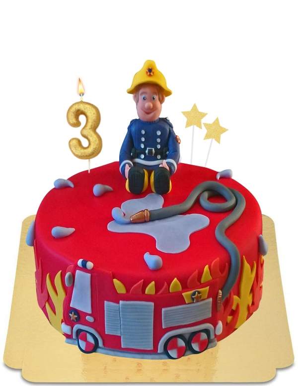  Vegan amandelspijs brandweerman Sam cake, glutenvrij - 50