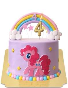 HappyTaart.nl Vegan My Little Pony Rainbow Cake, glutenvrij - 133
