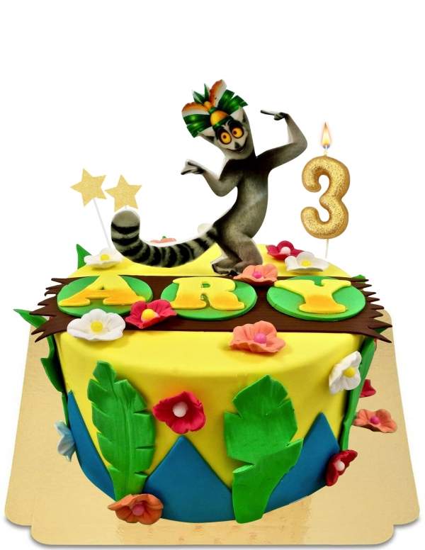  King Julian Madagascar vegan cake, glutenvrij - 79