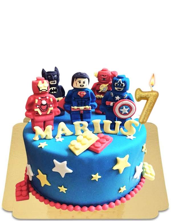  Lego Avengers vegan starlit cake, glutenvrij - 63