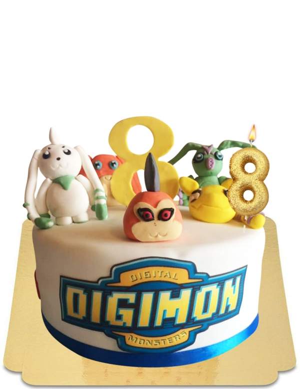  Vegan Digimon cake, glutenvrij - 36