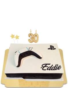 PS5 rechthoek cake met vegan controller, glutenvrij - 1