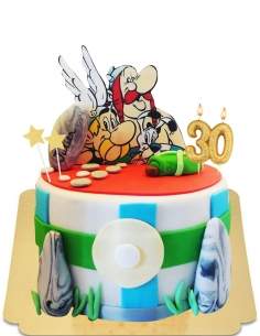 Asterix en Obelix mini vegan menhirs cake, glutenvrij - 68