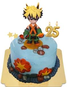  Bakugo Boku no hero academia vegan cake, glutenvrij - 17