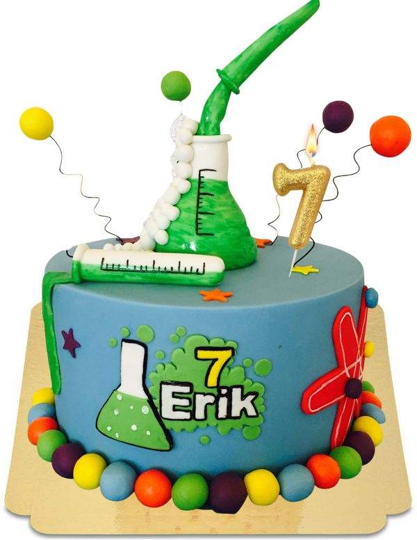 HappyTaart.nl Veganistische, biologische en glutenvrije wetenschap-chemicuscake - 11