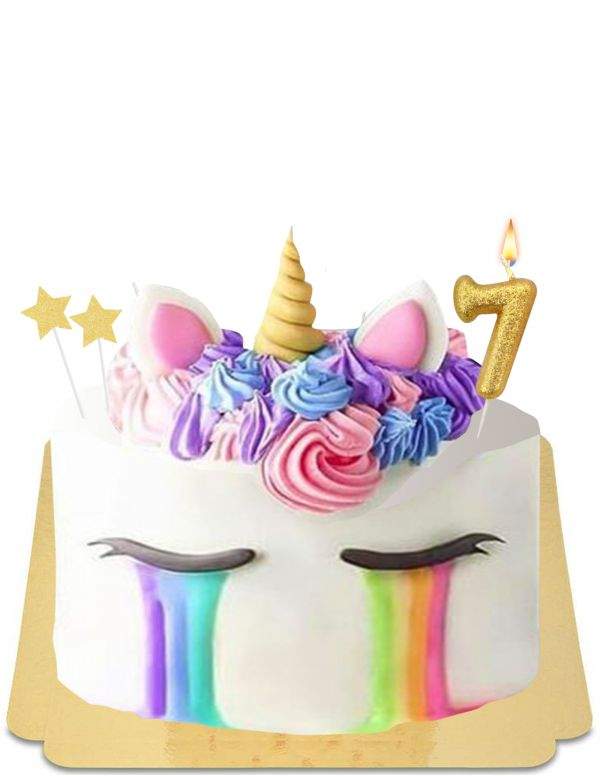  Veelkleurige unicorn-tranencake en vegan meringues, glutenvrij - 76