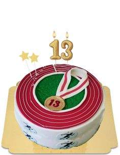 HappyTaart.nl Track and field cake, vegan, biologisch en glutenvrij - 23