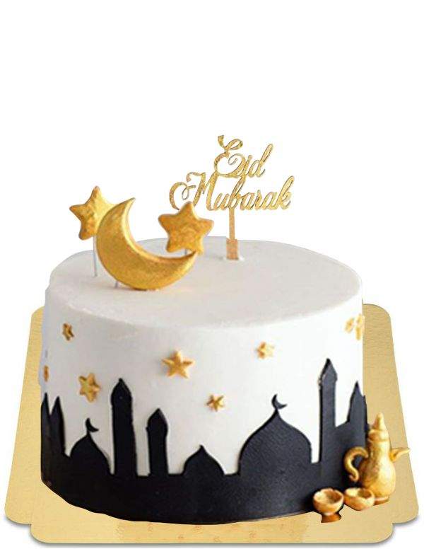 HappyTaart.nl Biologische, vegan en glutenvrije Eid Mubarak cake - 3