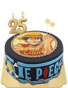 HappyTaart.nl One Piece manga biologische, vegan en glutenvrije cake - 140