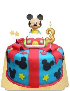 HappyTaart.nl Biologische, vegan en glutenvrije Mickey Mouse cake - 42