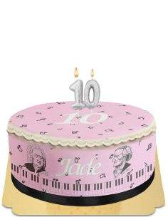 HappyTaart.nl Ei-vrije, vegetarische en glutenvrije piano girl cake - 49