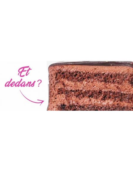 HappyTaart.nl Simpele rechthoekige cake met vegan rand, biologisch en glutenvrij - 18