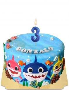 Glutenvrije Baby Shark Cake - 1