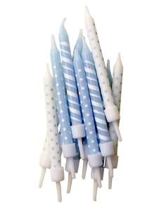  12 verjaardagskaarsen 7,5 cm - 1